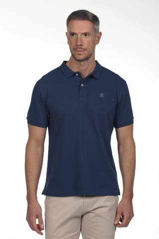 Polo regular - Bleu foncé