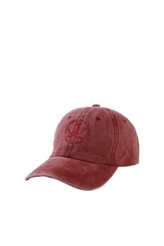 2 casquettes en jean - Rouge
