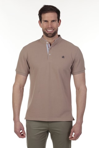 Polo regular - Marron clair