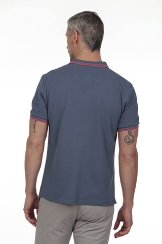 2 polos regular - Bleu et orange clair