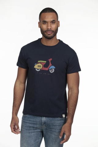 2 t-shirts regular - Bleu et bleu marine