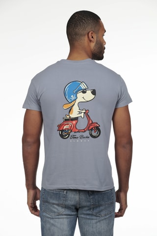 2 t-shirts regular - Bleu et bleu marine