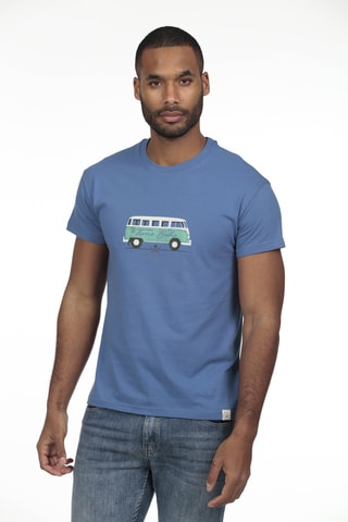 2 t-shirts regular - Bleu et vert