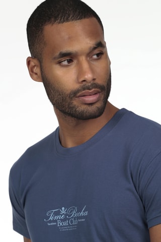 T-shirt regular - Bleu foncé