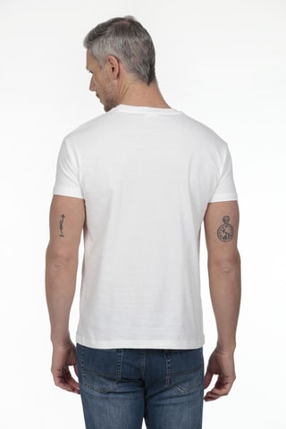 2 t-shirts regular - Blanc et bleu