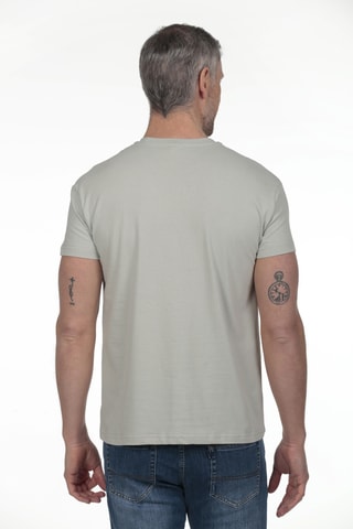 2 t-shirts regular - Bleu marine et gris