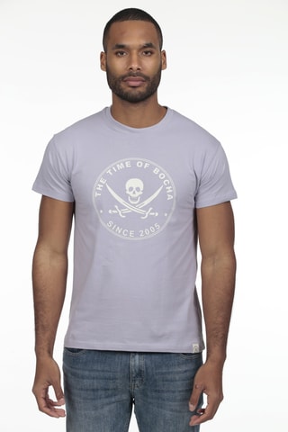 2 t-shirts regular - Bleu et gris