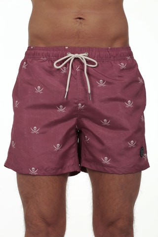 Short de bain regular - Rouge