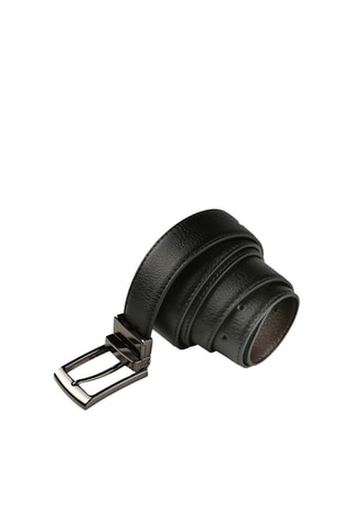 Ceinture réversible en cuir - Marron