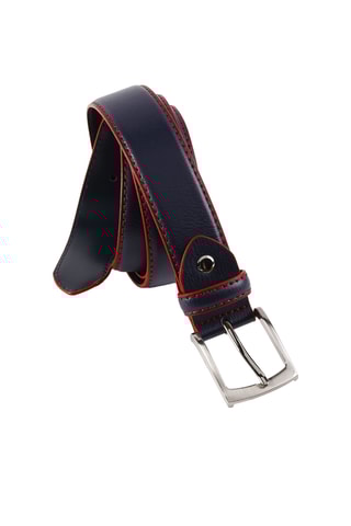 Ceinture en cuir - Bleu marine