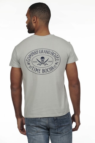 2 t-shirts regular - Bleu marine et gris