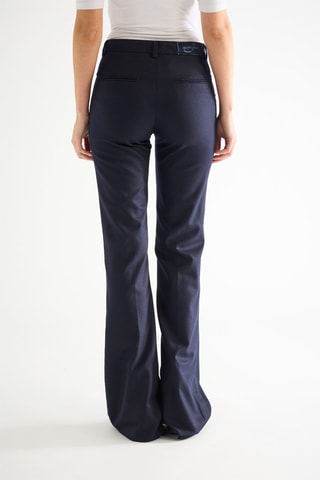 Wollen Chino - Marineblauw