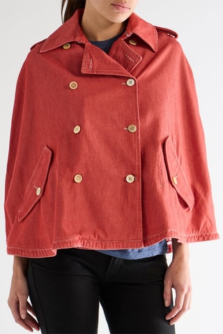 Mouwloze Cape - Rood