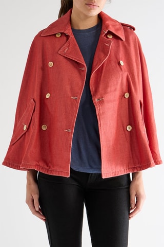 Mouwloze Cape - Rood