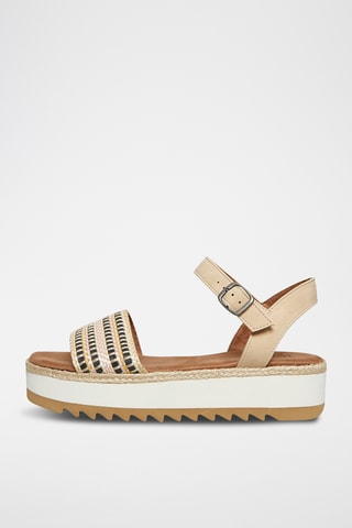 Sandali platform Naia - Beige