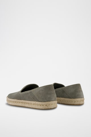 Espadrillas in pelle Santiago - Grigio