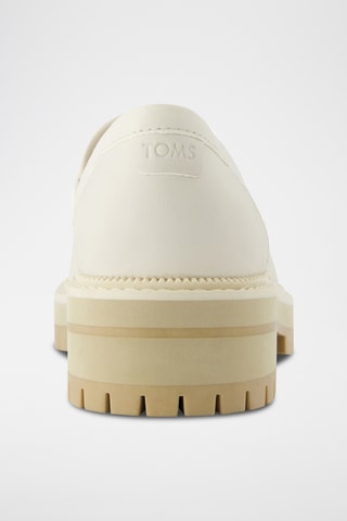 Mocassini con tacco in pelle Cara - Beige