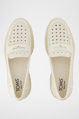 Mocassini con tacco in pelle Cara - Beige