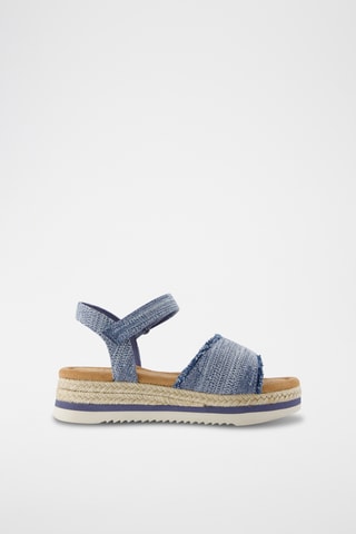 Sandali platform in jeans Diana - Navy