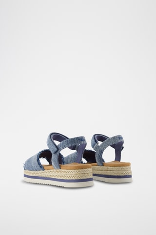 Sandali platform in jeans Diana - Navy