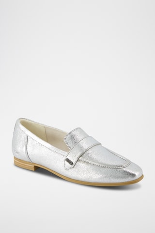 Mocassini in pelle Lynette - Argentato