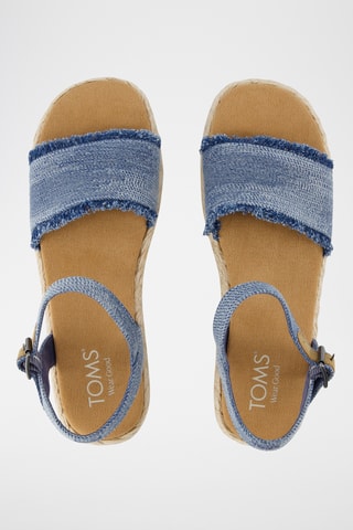 Sandali platform in jeans Abby - Blu