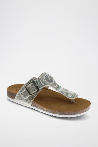 Sandales en nubuck - Blanc