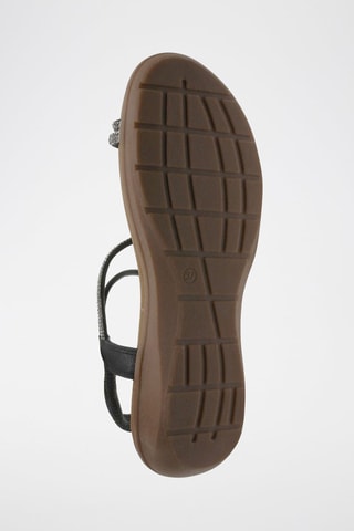 Sandali con zeppa - Nero