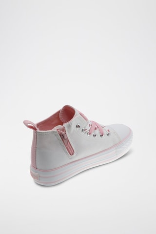 Sneakers alte - Bianco e rosa