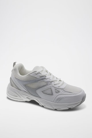 Sneakers - Bianco e argentato