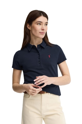 Polo slim - Bleu marine