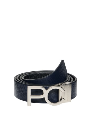 Leren Riem - Blauw