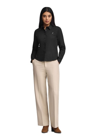 Blouse Slim Fit - Zwart