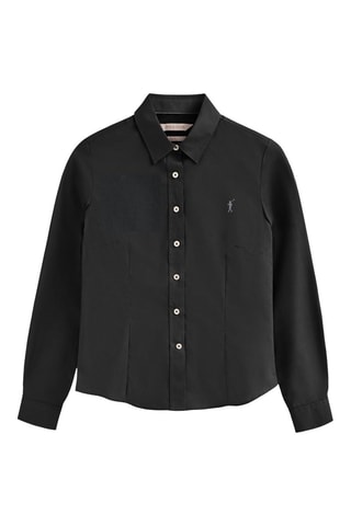 Blouse Slim Fit - Zwart