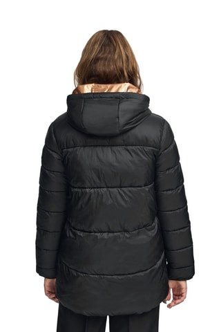 Gewatteerde Jas met Capuchon - Zwart en roze