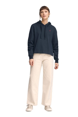 Sweat à capuche - Rouge et bleu