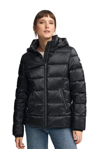 Gewatteerde Jas met Capuchon - Zwart