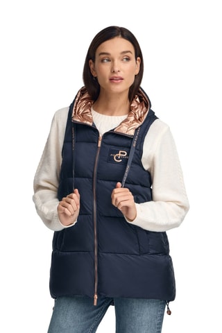 Bodywarmer - Blauw en wit