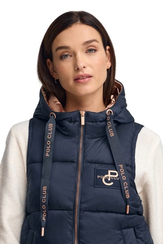 Bodywarmer - Blauw en wit