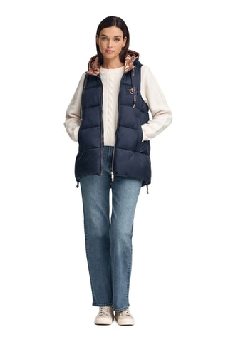 Bodywarmer - Blauw en wit