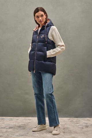 Bodywarmer - Blauw en wit