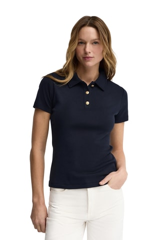 Polo slim - Bleu marine