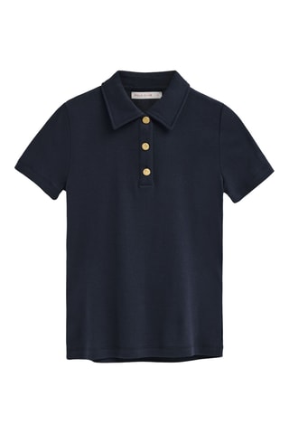 Polo slim - Bleu marine