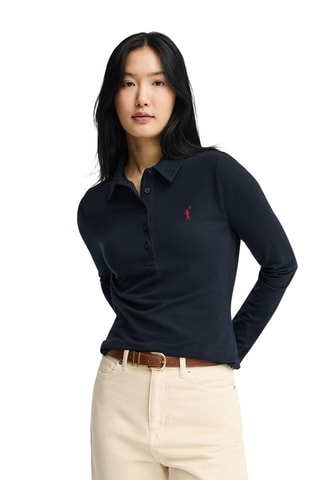 Polo slim - Bleu marine