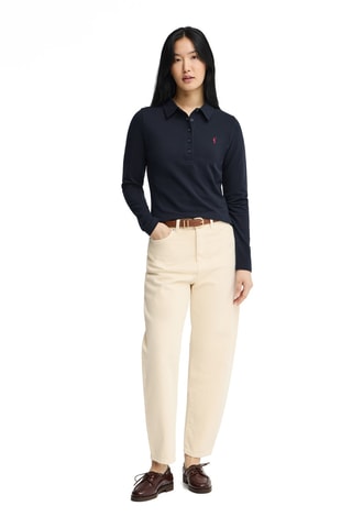 Polo slim - Bleu marine