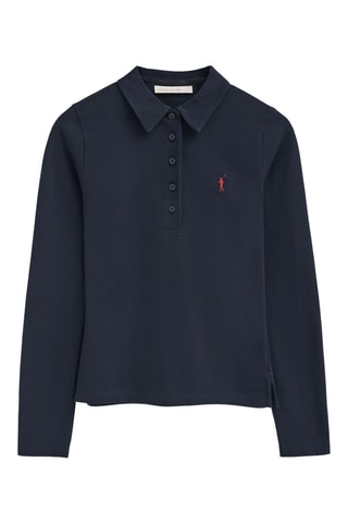 Polo slim - Bleu marine