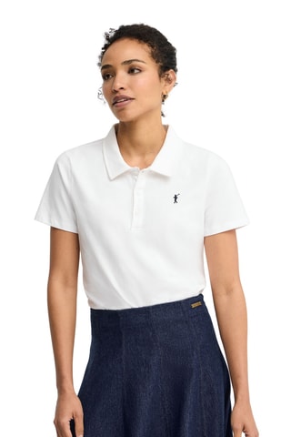 Polo regular - Blanc