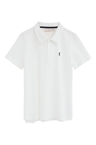 Polo regular - Blanc