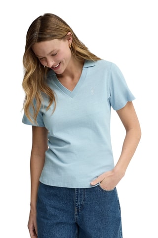 Polo slim - Bleu clair