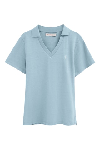 Polo slim - Bleu clair